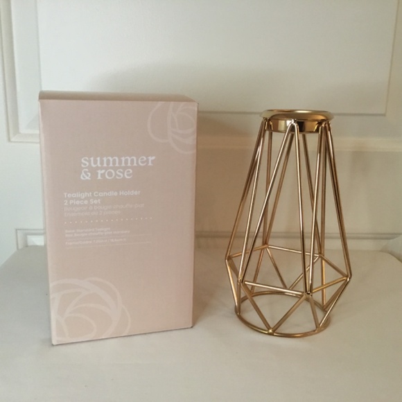 Summer & Rose Gold Candle Holder - Picture 3 of 4